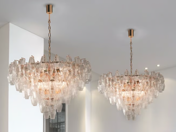 GLACE 4600 - Murano glass pendant lamp by Patrizia Volpato - view 2